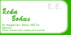 reka bohus business card